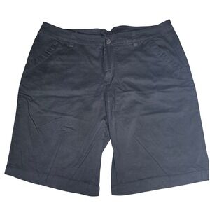 Columbia Women's Black Cotton Casual Shorts Size 16